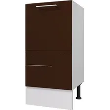Шкаф напольный Горизонт Люкс 40 (шоколад гл)