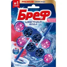 Чистящее средство для унитаза Бреф Цветная Вода Цветочная Свежесть (2x50г)