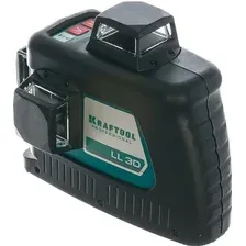 Лазерный нивелир KRAFTOOL LL-3D 34640-4 (с держателем и детектором)