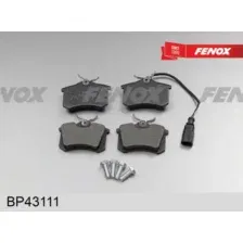 Тормозные колодки дисковые задняя ось FENOX BP43111