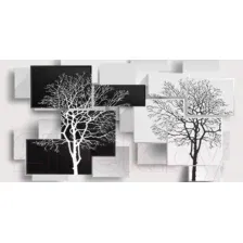 Фотообои листовые Citydecor Дерево 3D Инь-янь (500x254)
