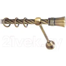 Карниз для штор Lm Decor Гиро 071 1р витой (антик, 1.8м)