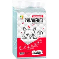 Одноразовая пеленка для животных Four Pets PFA104-10UP (60x90см, 10шт)