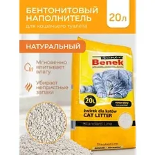 Наполнитель для туалета Super Benek Standard Line 20л (натуральный)