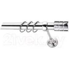 Карниз для штор Lm Decor Цилиндр 088 1р гладкий (хром, 2м)