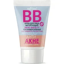 BB-крем Belita Анти Акне Азелаин+Цинк Акне фильтр матирующий тон универсальный (30мл)