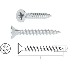 STARFIX SMC2-67680-100 Шуруп универсальный 5.0х100 мм белый цинк (100 шт в карт. уп.)