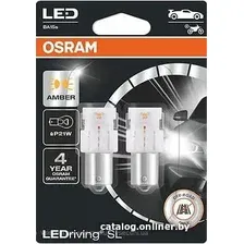 Светодиодная лампа Osram P21W LEDriving Amber 2шт