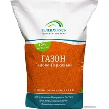 Семена газона Зеленая Русь Травосмесь Садово-парковая 20 кг