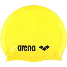 Шапочка для плавания ARENA Classic Silicone Cap / 91662 35 (Yellow/Black)