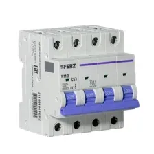 Выключатель автоматический Dr.Ferz FMB-C 6kA 4P 63 C / 21100104FERZ