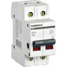 Выключатель нагрузки Generica ВН-32 2Р 63А MNV15-2-063