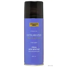 Пена для бритья Organic Men ExtraWater Охлаждающая (200 мл)
