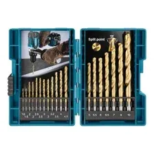 Набор сверл по металлу 1,5-10 мм 19 штук MAKITA Economy HSS-TiN (D-67527)
