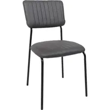 Стул AksHome Rain, темно-серый винтажный 878-202/черный