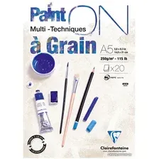Набор бумаги для рисования Clairefontaine Paint'On 975048C (20 л)