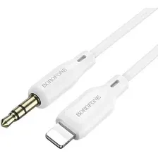 Кабель Borofone BL18 Lightning - 3.5 jack (1 м, белый)