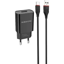 Сетевое зарядное Borofone BA20A USB Type-C (черный)