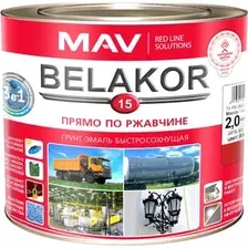 Грунт-эмаль MAV Belakor-15 Ral 3000 2.4 л (красный матовый)