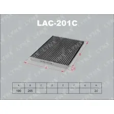 Салонный фильтр LynxAuto LAC201C