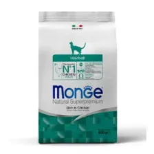Сухой корм Monge Cat Daily Line Hairball для взрослых кошек, для выведения шерсти, из курицы 400гр