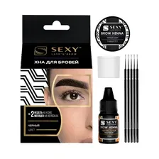 Краска для бровей Sexy Brow Henna Для домашнего использования (черный)