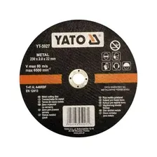 YT5927 Круг отрезной по металлу 230х2,0х22мм YATO