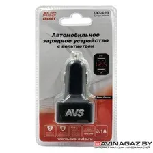 Автомобильное зарядное устройство AVS UC-523 / A07444S