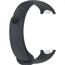 Силиконовый ремешок Rumi Metalfix для Xiaomi Smart Band 8 / 9 (черный)