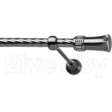 Карниз для штор Lm Decor Севилла 120 1р витой (антрацит, 2м)
