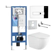 Инсталляция с унитазом подвесным Roxen StounFix Dual Fresh 868414