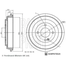 Тормозной барабан BLUE PRINT ADBP470024