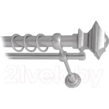 Карниз для штор Lm Decor Верди 030 2р гладкий 25/16мм (сатин, 4м)