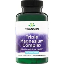 Трипл Магний Комплекс, SWANSON, 100 вег капс
