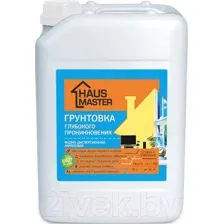 Грунтовка Haus Master Глубокого проникновения (10л, бесцветный)