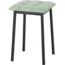 Табурет AMC Comfort 7К1.10 (кожзам, мятный/черный)