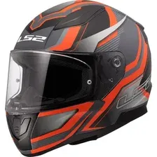 Мотошлем LS2 FF353 Rapid II Flitz (XS, оранжевый/серый)