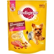 Сухой корм для собак Pedigree для взрослых миниатюрных пород с говядиной 1.2 кг