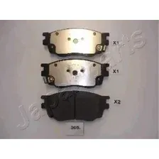 Тормозные колодки дисковые передняя ось JAPANPARTS PA-305AF
