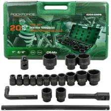 Набор инструментов 3/4" 1" 6 граней 20 предметов ROCKFORCE 