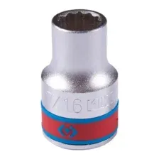 433014S KING TONY Головка торцевая стандартная двенадцатигранная 1/2', 7/16', дюймовая