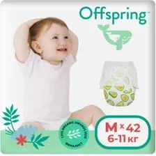 Трусики-подгузники Offspring M 6-11кг Авокадо (42 шт)