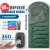 Спальный мешок RSP Sleep 350 BIG R (зелёный, молния справа)