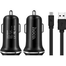 Автомобильное зарядное Hoco Z1 microUSB (черный)