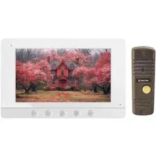 Комплект видеодомофона Tantos Like HD Kit (Like 7" + Corban HD) (белый/медь)