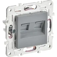 Розетка IEK Skandy SK-K20-2-K03 (серый)