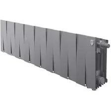 Биметаллический радиатор Royal Thermo PianoForte 200 Silver Satin (16 секций) нижнее подключение
