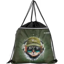 Мешок для обуви Ecotope Kids Кот 057-M588-53-CLR (хаки)