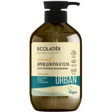 Крем для рук и тела Ecolatier Urban алоэ, кокос и пантенол, 400 мл