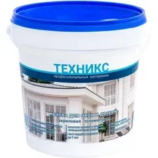 Краска Техникс ВД-АК-1УМ Для окон и дверей 1 кг (серый полуматовый)
